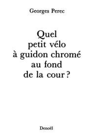Coberta de Quel Petit Velo Guidon (Collection Folio)