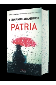 Cubierta de Patria. Edición especial con cantos tintados