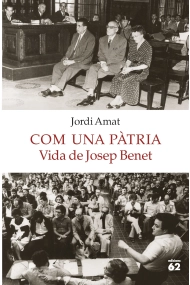 Coberta de Com una pàtria. Vida de Josep Benet