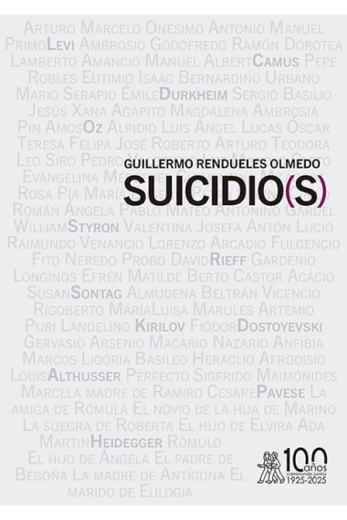 Coberta de Suicidio(s) — Guillermo Rendueles Olmedo
