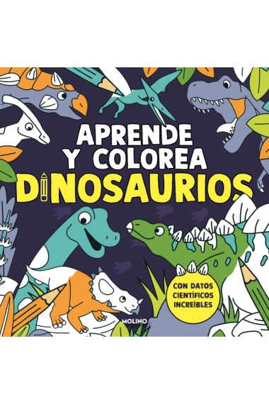 Coberta de Aprende y colorea: Dinosaurios — Servei Grafic Njr