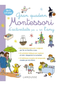 Coberta de Gran quadern Montessori d'activitats per a tot l'any