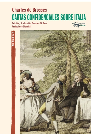 Cover of Cartas confidenciales sobre Italia — Charles de Brosses