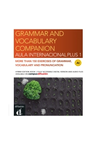 Coberta de Aula Internacional Plus 1. Grammar and vocabulary companion. Hybrid edition