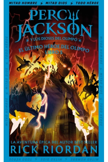 Coberta de El último héroe del Olimpo (Percy Jackson y los dioses del Olimpo 5) — Rick Riordan