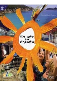 Coberta de Un año en España. Libro del alumno+CD (niveles A1+ A2)