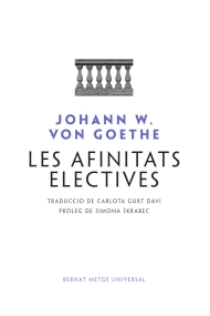 Coberta de Les afinitats electives