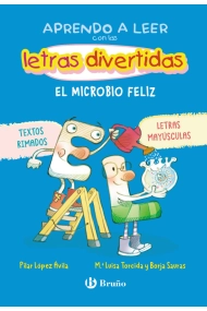 Coberta de Aprendo a leer con las letras divertidas, 7. El microbio feliz