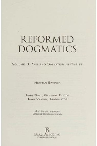 Cover von Reformed Dogmatics  Prolegomena — Verschiedene Autoren