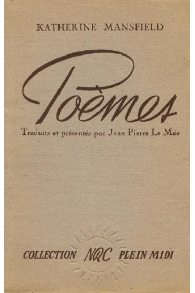 Coberta de Poèmes — Katherine Mansfield