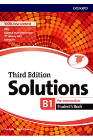 Cubierta de Solutions Pre-Intermediate. Student's Book 3rd Edition