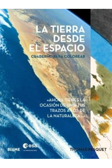 Cover of La tierra desde el espacio. Cuaderno para colorear — Thomas Pesquet