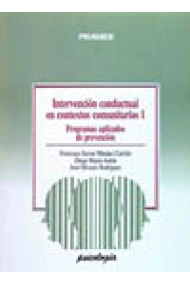 Coberta de Intervención conductual en contextos comunitarios. Vol. 1: Programas a