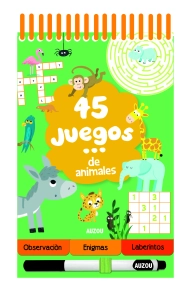 Coberta de 45 Juegos de animales
