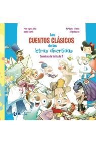 Cubierta de Los cuentos clásicos de las letras divertidas. Cuentos de la A a la Z