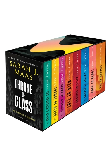 Coberta de Throne of Glass Box Set (Paperback): The complete series in paperback from the author of ACOTAR — Sarah J. Maas