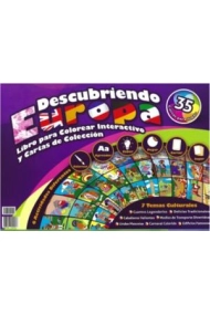 Coberta de Descubriendo Europa. Libro para colorear interactivo y cartas de colección