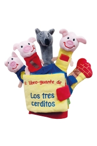 Coberta de LOS 3 CERDITOS Y EL LOBO (LIBRO GUANTE CON TÍTERES DE DEDO)
