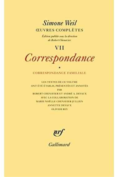 Cover of Uvres complètes — Simone Weil