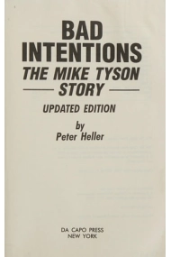 Cubierta de Bad Intentions: The Mike Tyson Story